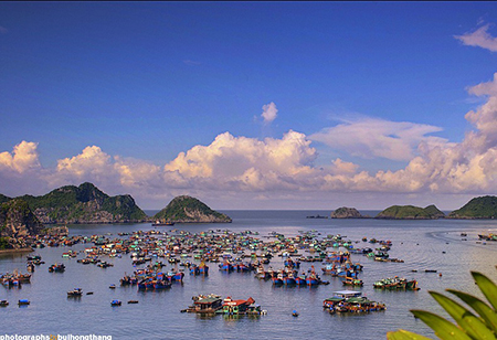 The beauty of a fishing village on Cat Ba Island